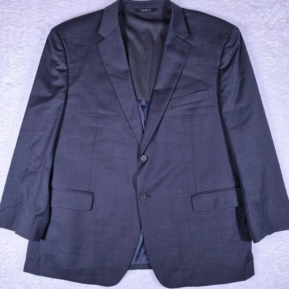 Jos. A. Bank Traveler Mens 50R Gray Wool Stretch Travel Tech Suit SU2SNS-102